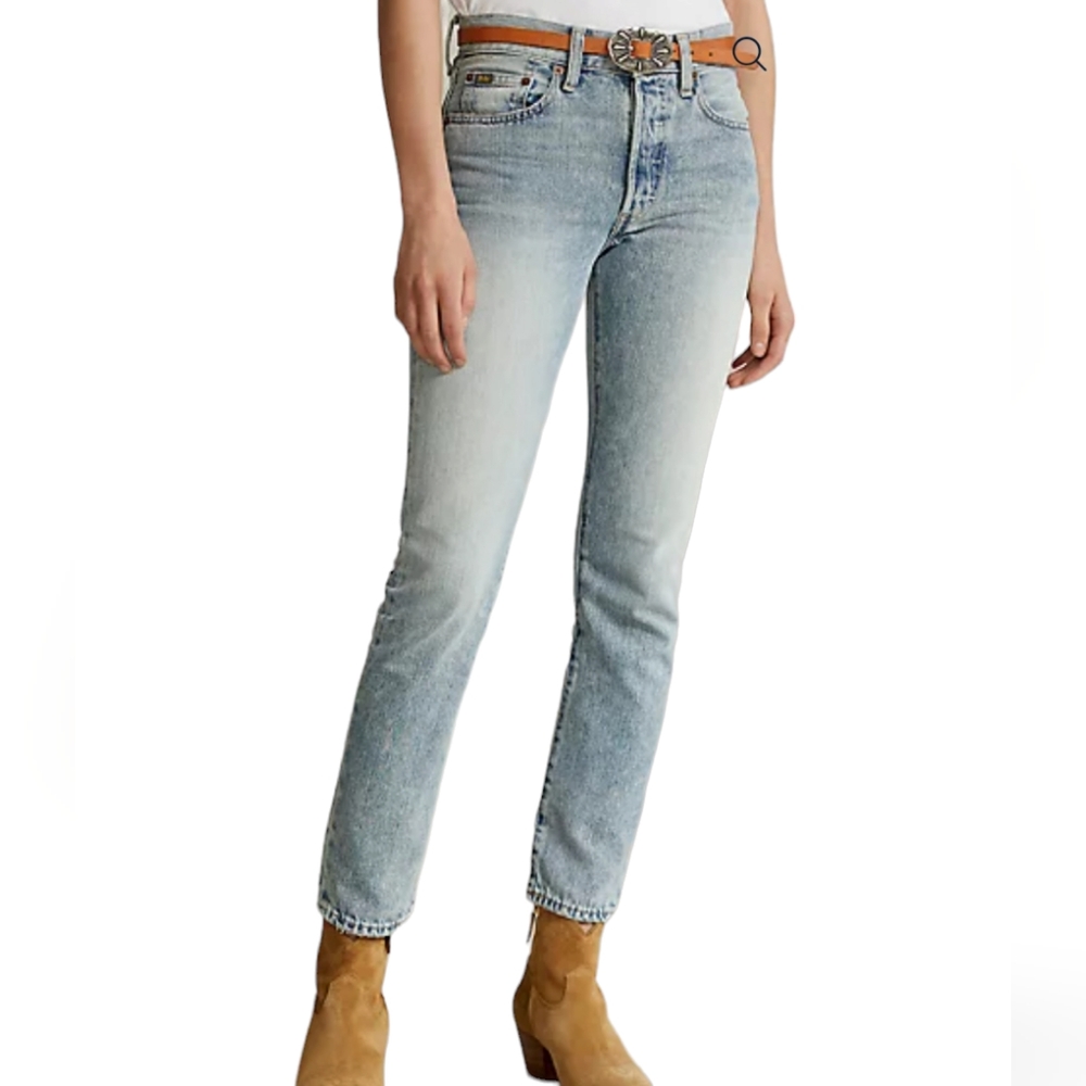 Polo Ralph Lauren Size 27R Callen High-Rise Slim Jean, Light Blue NWT - Picture 4 of 7